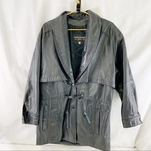Leather Coat By Wilson’s Leather Size M